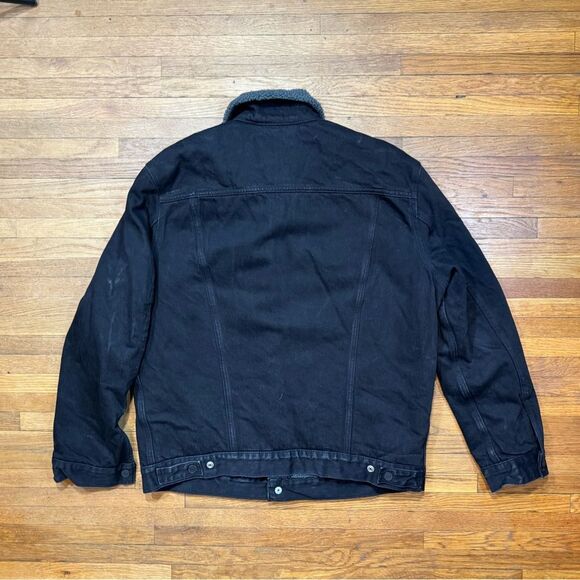 Levi's Men’s Sherpa Trucker Jacket, Black - Picture 2 of 5